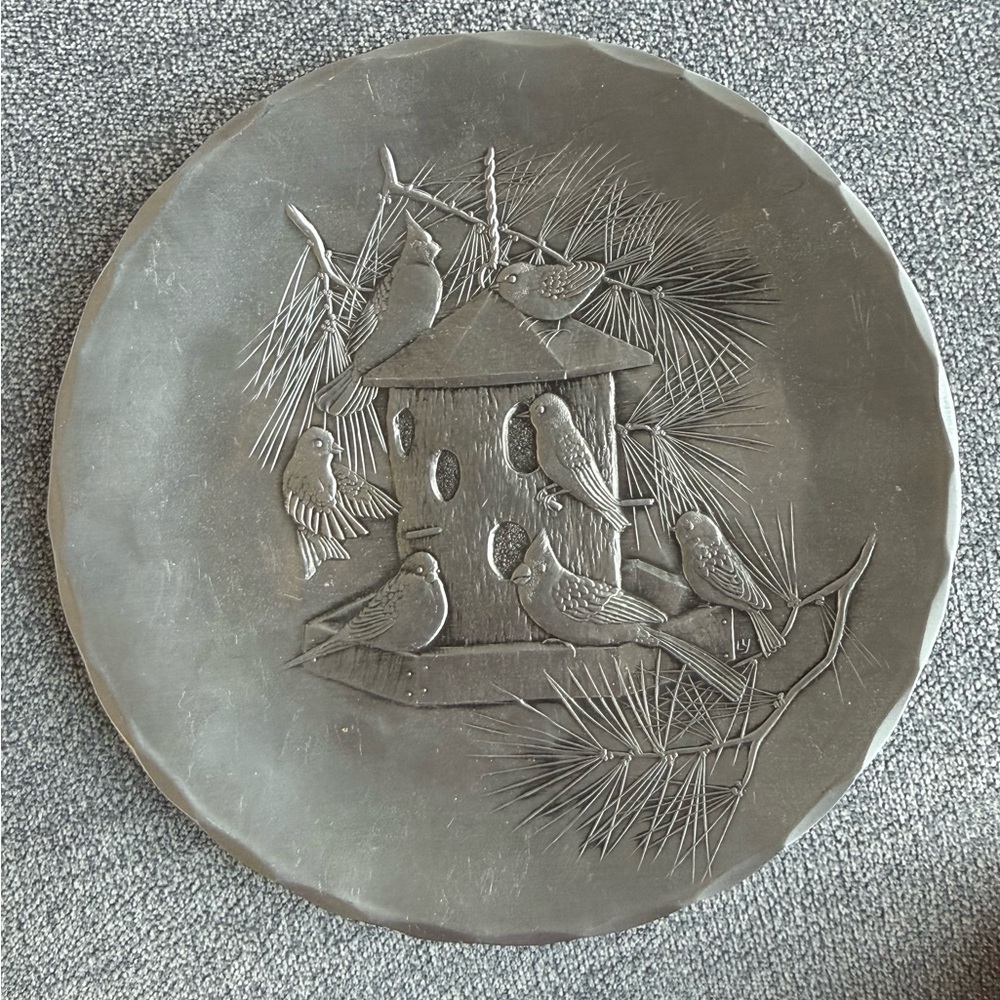 Wendell August Forge - Metal Birdhouse Decorative Plate